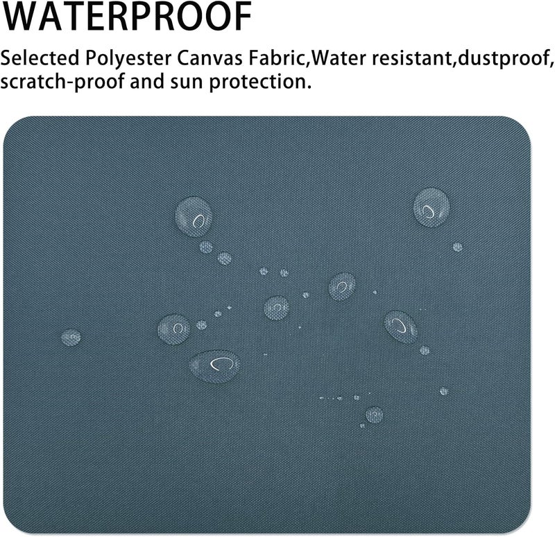 Gheeidau Canvas Repair Patch 9×11 Inch 3Pcs Waterproof Self-Adhesive Fabric Repair Patch for Tents,Boat Cover,Pop Up Canopy,Patio,Bags,Car Seats,Sofas,Furniture Cover(Denim Blue) - Image 2